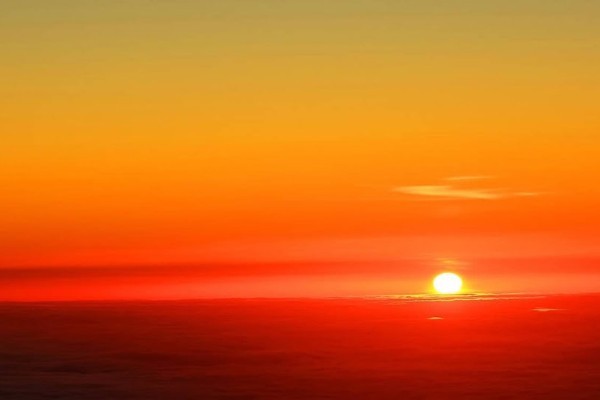 scenic view of sea during sunset